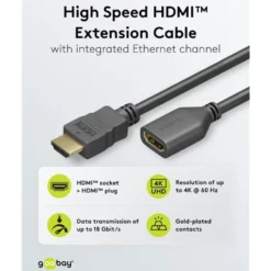 HDMI-forlengelseskabel 4K/60 Hz 5 m