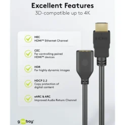 HDMI-forlengelseskabel 4K/60 Hz 5 m
