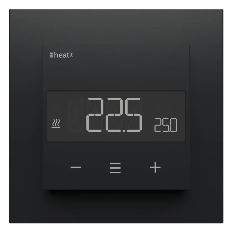 Heatit Z-TRM6 Termostat med Z-wave Black