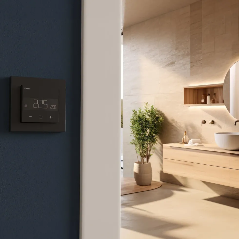 Heatit Z-TRM6 Termostat med Z-wave Black