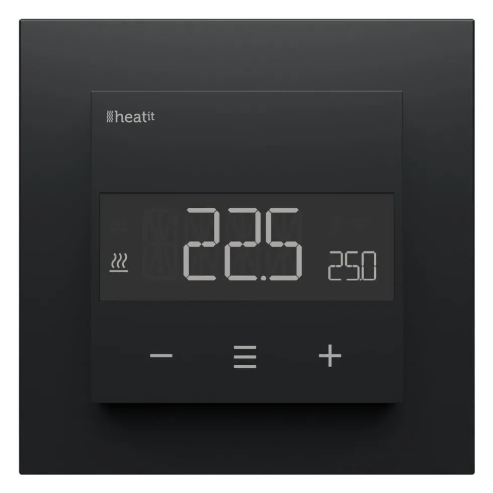 Heatit Z-TRM6 Termostat med Z-wave Black