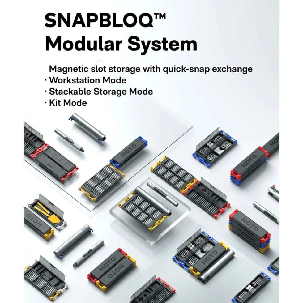 HOTO SNAPBLOQ D-A03 elektrisk miniborsett