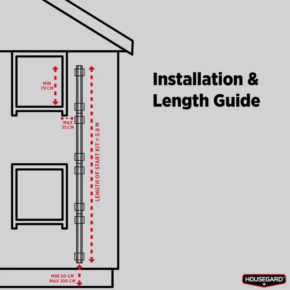 Housegard Forlengelsesdel til brannstige 90 cm 90 cm