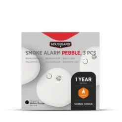Housegard Pebble røykvarsler 3-pakk