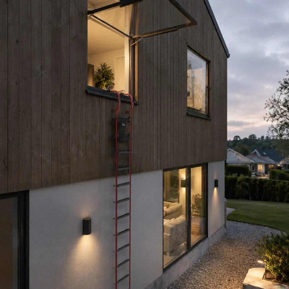 Housegard Sammenleggbar brannstige 4,5 m