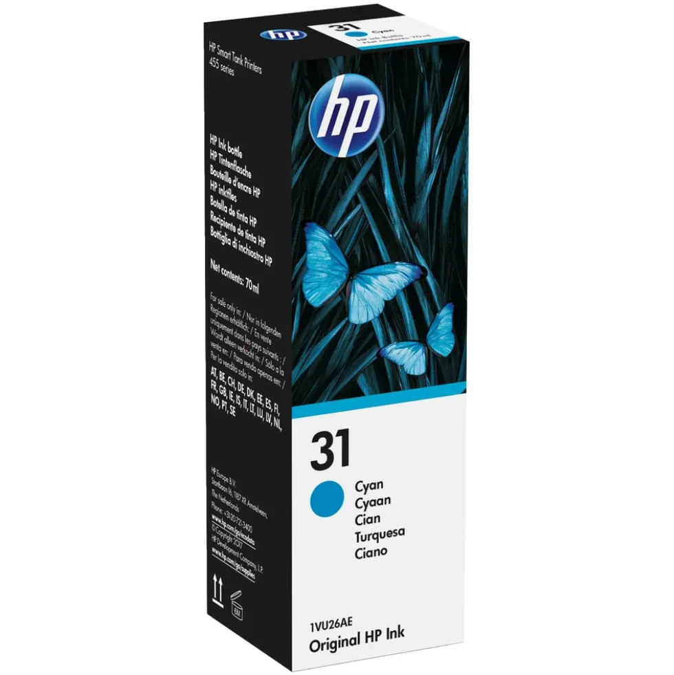 HP 31 Blekkflaske Cyan 70 ml