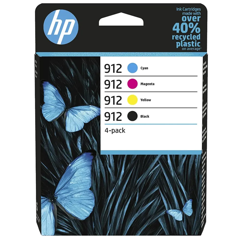 HP 912 Blekkpatroner 4-pk.
