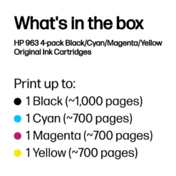 HP 963 Blekkpatroner 4-pk.