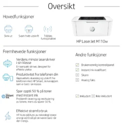 HP LaserJet M110w Laserskriver