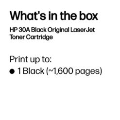 HP Toner 30A - Svart