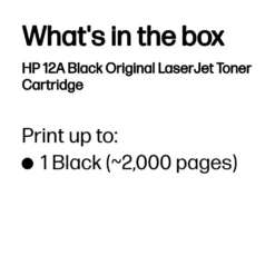 HP Toner 12A - Svart