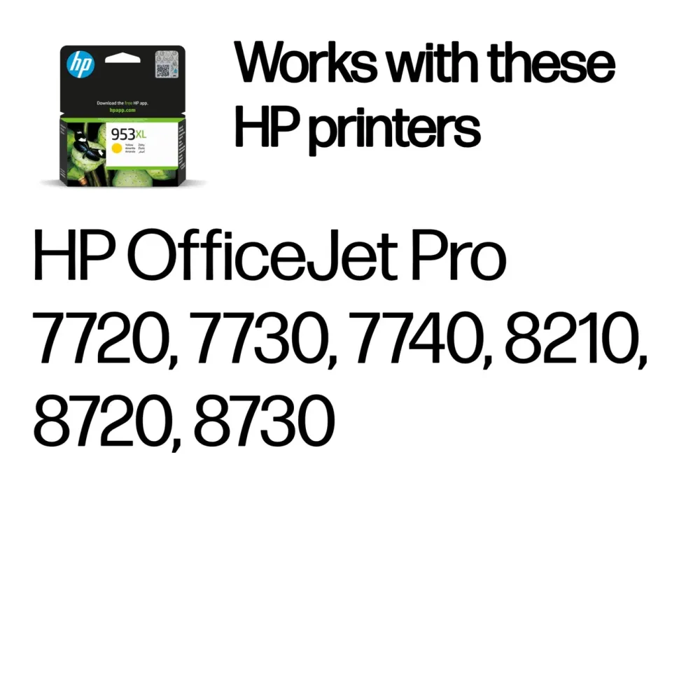 HP 953XL Blekkpatron - Gul
