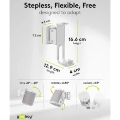 Høyttalerfeste for Sonos One og One SL Hvit