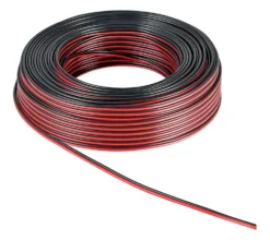 Høyttalerkabel OFC 1,5 mm², svart/rød 10 m