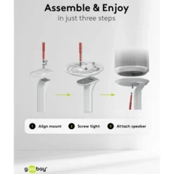 Høyttalerstativ for Sonos Era 100 2-pakke Hvit