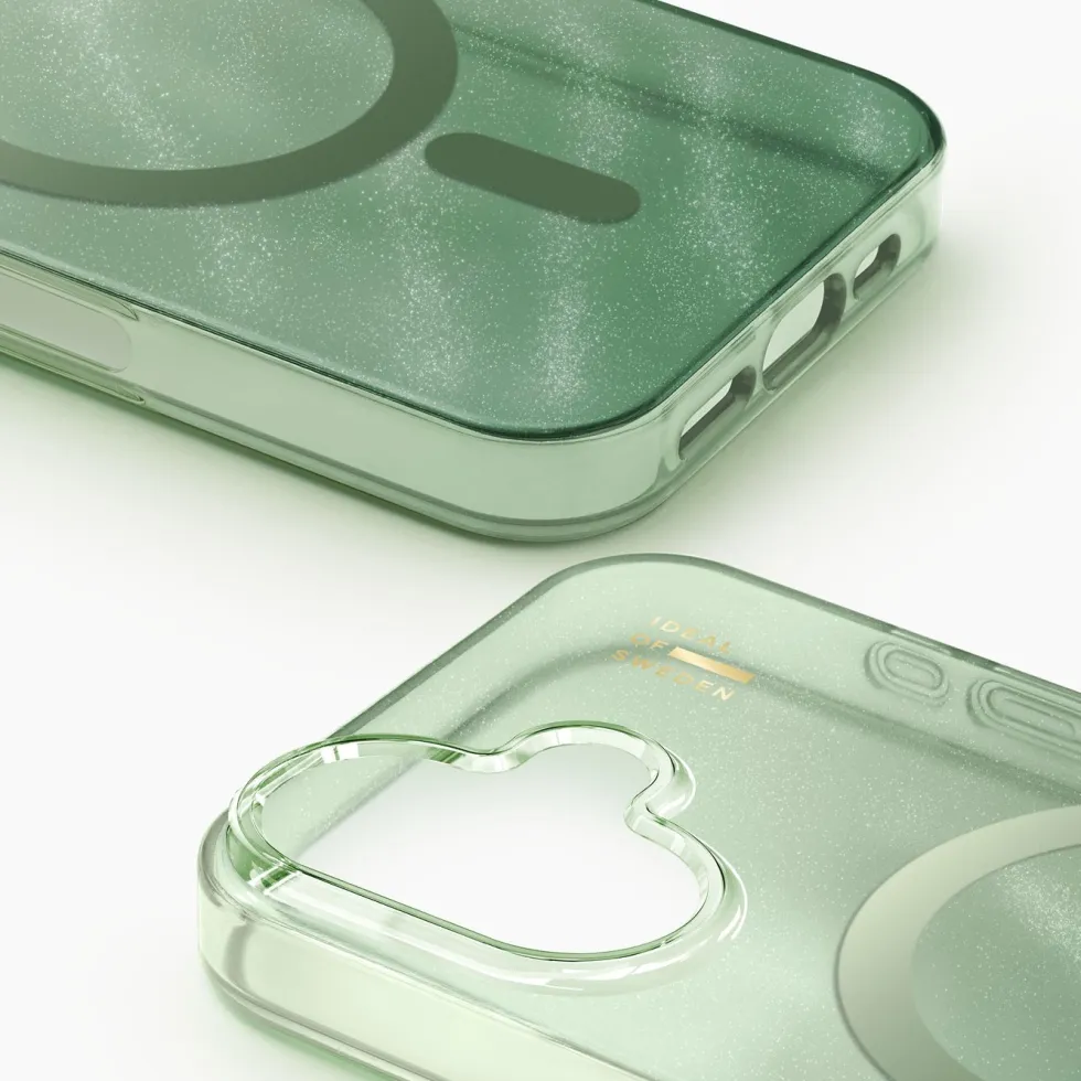 IDEAL OF SWEDEN Clear MagSafe Case – mobildeksel til iPhone 17 Sage Green