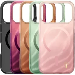 IDEAL OF SWEDEN Clear MagSafe Case – mobildeksel til iPhone 17 Pro Cherry Lacquer