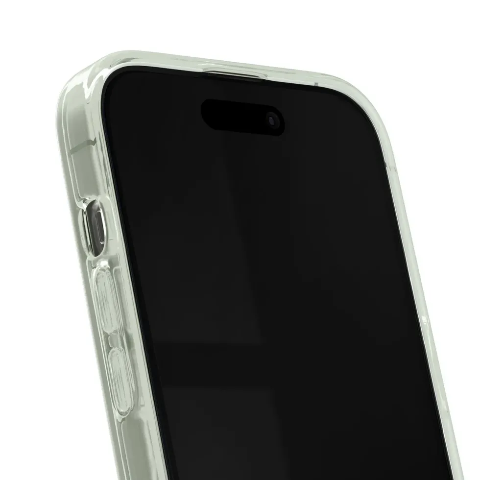 IDEAL OF SWEDEN Clear MagSafe Case – mobildeksel til iPhone 13, 14, 15, 16e og 17e Sage Green