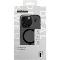 IDEAL OF SWEDEN Clear MagSafe Case – mobildeksel til iPhone 16 Pro Tinted Black