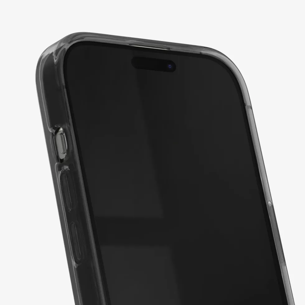 IDEAL OF SWEDEN Clear MagSafe Case – mobildeksel til iPhone 13, 14, 15, 16e og 17e Tinted Black