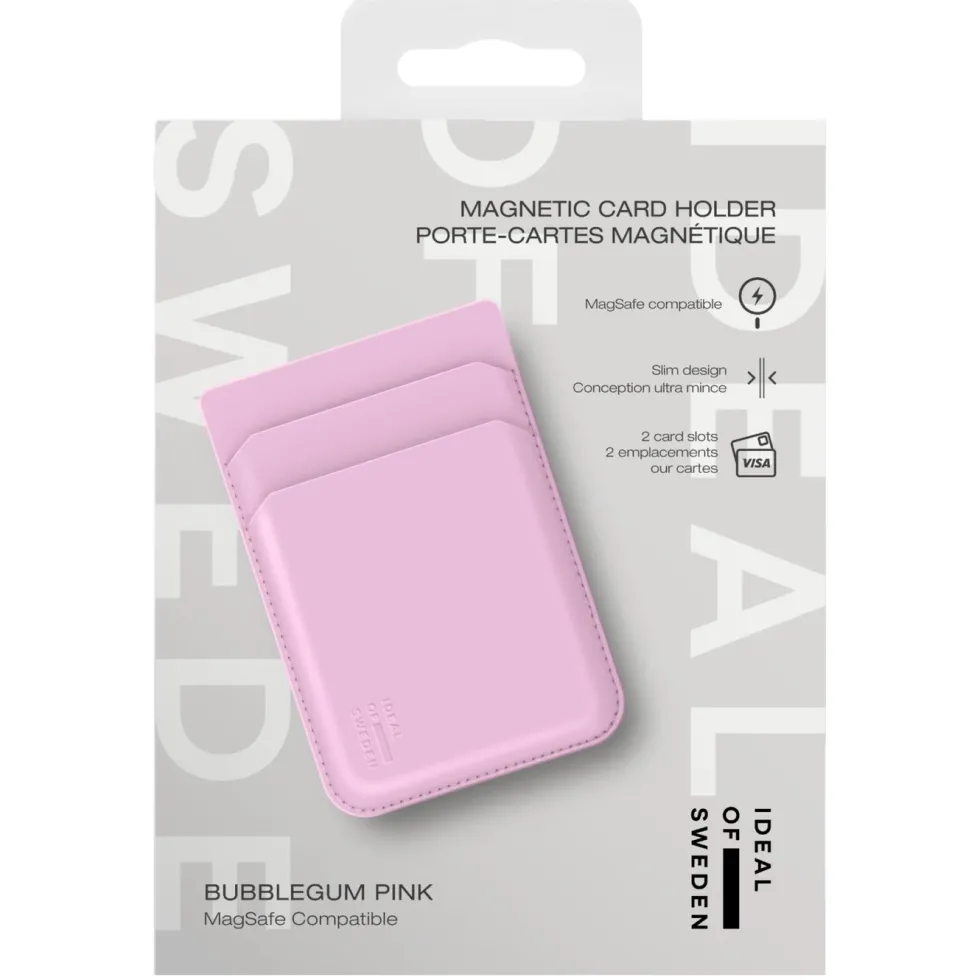IDEAL OF SWEDEN Magnetic Card Holder – kortholder med MagSafe Bubbelgum Pink