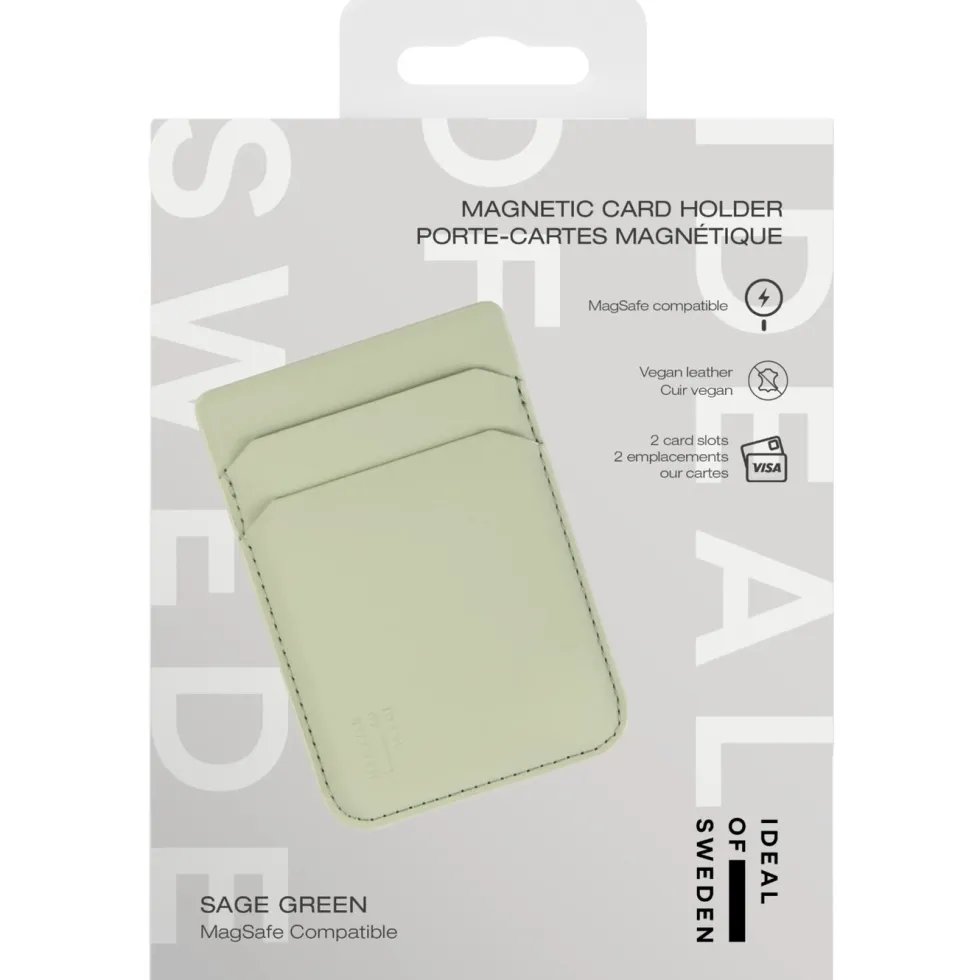 IDEAL OF SWEDEN Magnetic Card Holder – kortholder med MagSafe Sage Green