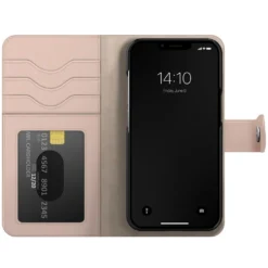 IDEAL OF SWEDEN Magnet Wallet+ - lommebokdeksel til iPhone 13, 14 og 16e Pink