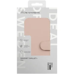 IDEAL OF SWEDEN Magnet Wallet+ - lommebokdeksel til iPhone 13, 14 og 16e Pink