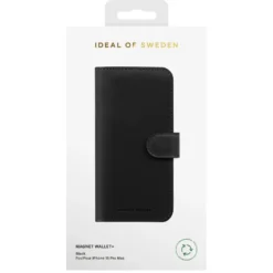 IDEAL OF SWEDEN Magnet Wallet+ for iPhone 15 Pro Max Svart