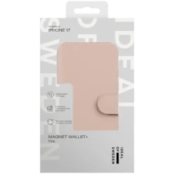 IDEAL OF SWEDEN Magnet Wallet+ - lommebokdeksel til iPhone 17 Pink