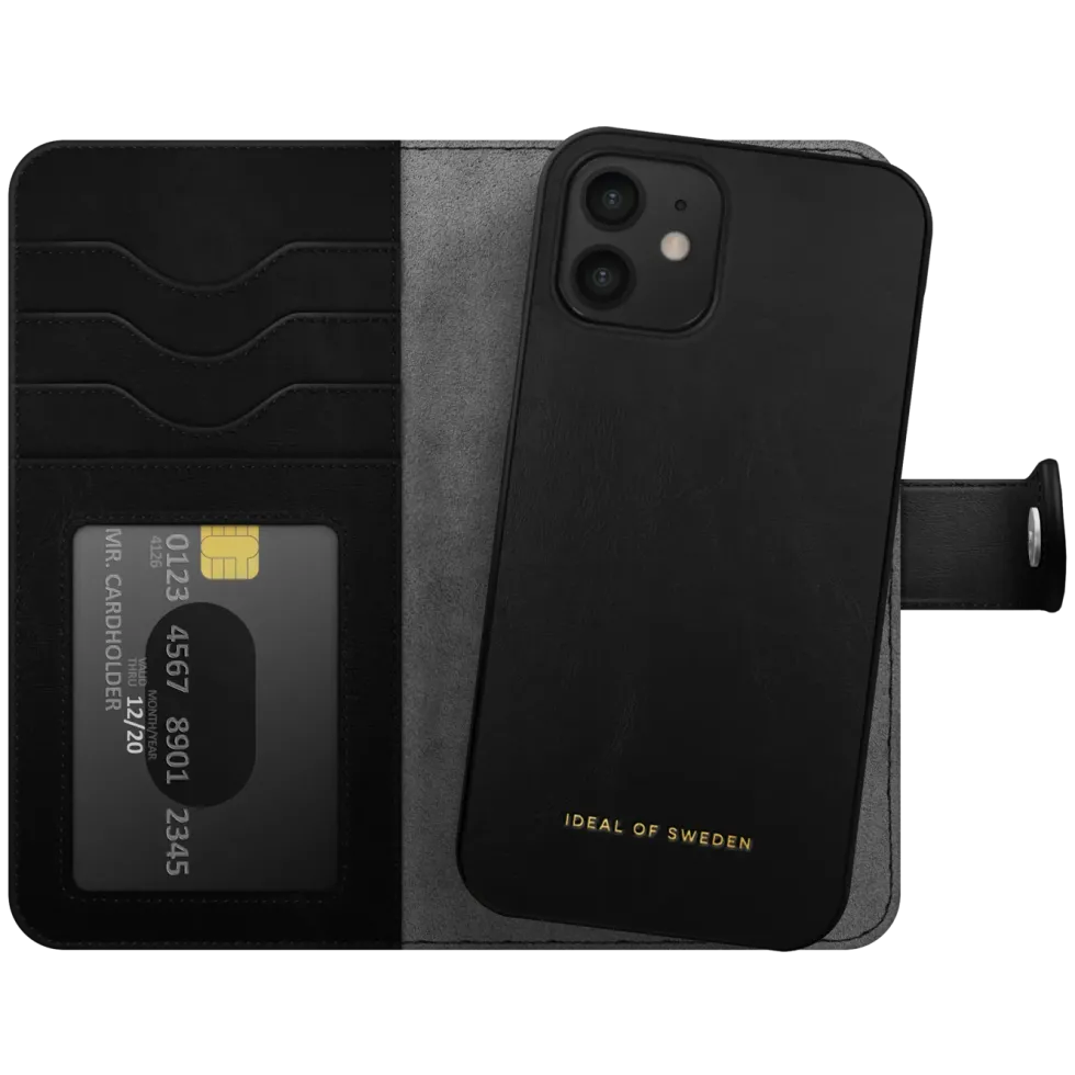 IDEAL OF SWEDEN Magnet Wallet+ lommebokdeksel iPhone 12/12 Pro Black