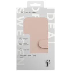 IDEAL OF SWEDEN Magnet Wallet+ - lommebokdeksel til Galaxy S26 Ultra Pink