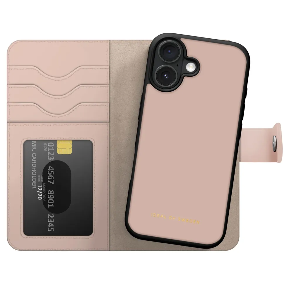 IDEAL OF SWEDEN Magnet Wallet+ - lommebokdeksel til iPhone 16 Pink