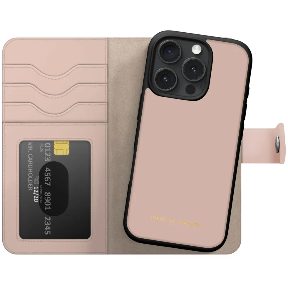 IDEAL OF SWEDEN Magnet Wallet+ - lommebokdeksel til iPhone 16 Pro Pink