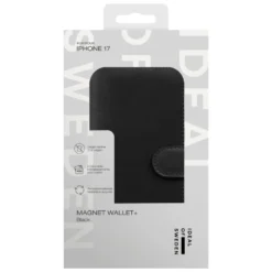 IDEAL OF SWEDEN Magnet Wallet+ - lommebokdeksel til iPhone 17 Black