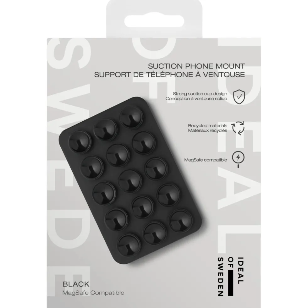 IDEAL OF SWEDEN MagSafe Suction Phone Mount – mobilholder med sugekoppfeste Black