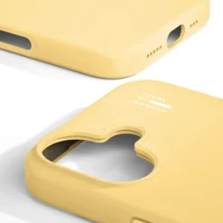 IDEAL OF SWEDEN Silicone MagSafe Case – mobildeksel til iPhone 16 Soft Lemon