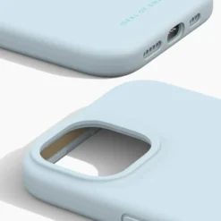 IDEAL OF SWEDEN Silicone MagSafe Case – mobildeksel til iPhone 13, 14, 15, 16e og 17e Light Blue