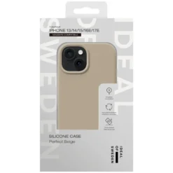 IDEAL OF SWEDEN Silicone MagSafe Case – mobildeksel til iPhone 13, 14, 15, 16e og 17e Perfect Beige