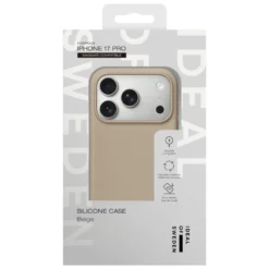 IDEAL OF SWEDEN Silicone MagSafe Case – mobildeksel til iPhone 17 Pro Perfect Beige