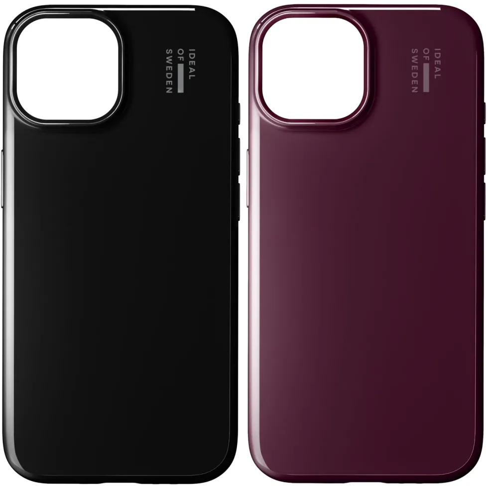IDEAL OF SWEDEN Slim MagSafe Case – iPhone 13, 14, 15, 16e og 17e Glossy Cherry