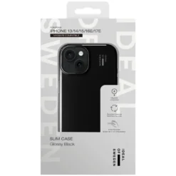IDEAL OF SWEDEN Slim MagSafe Case – iPhone 13, 14, 15, 16e og 17e Glossy Black