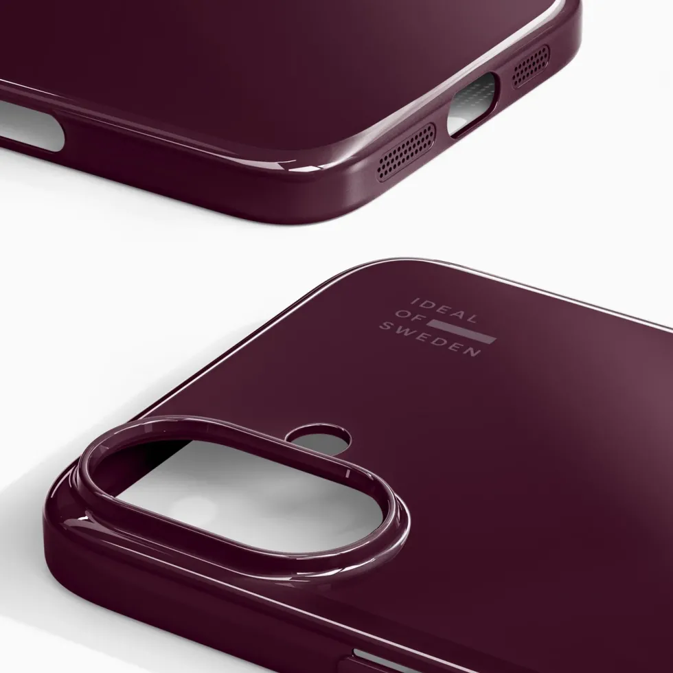 IDEAL OF SWEDEN Slim MagSafe Case – mobildeksel til iPhone 17 Glossy Cherry