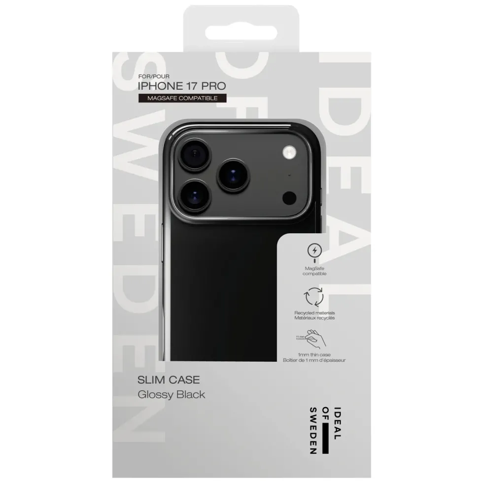 IDEAL OF SWEDEN Slim MagSafe Case – mobildeksel til iPhone 17 Pro Glossy Black