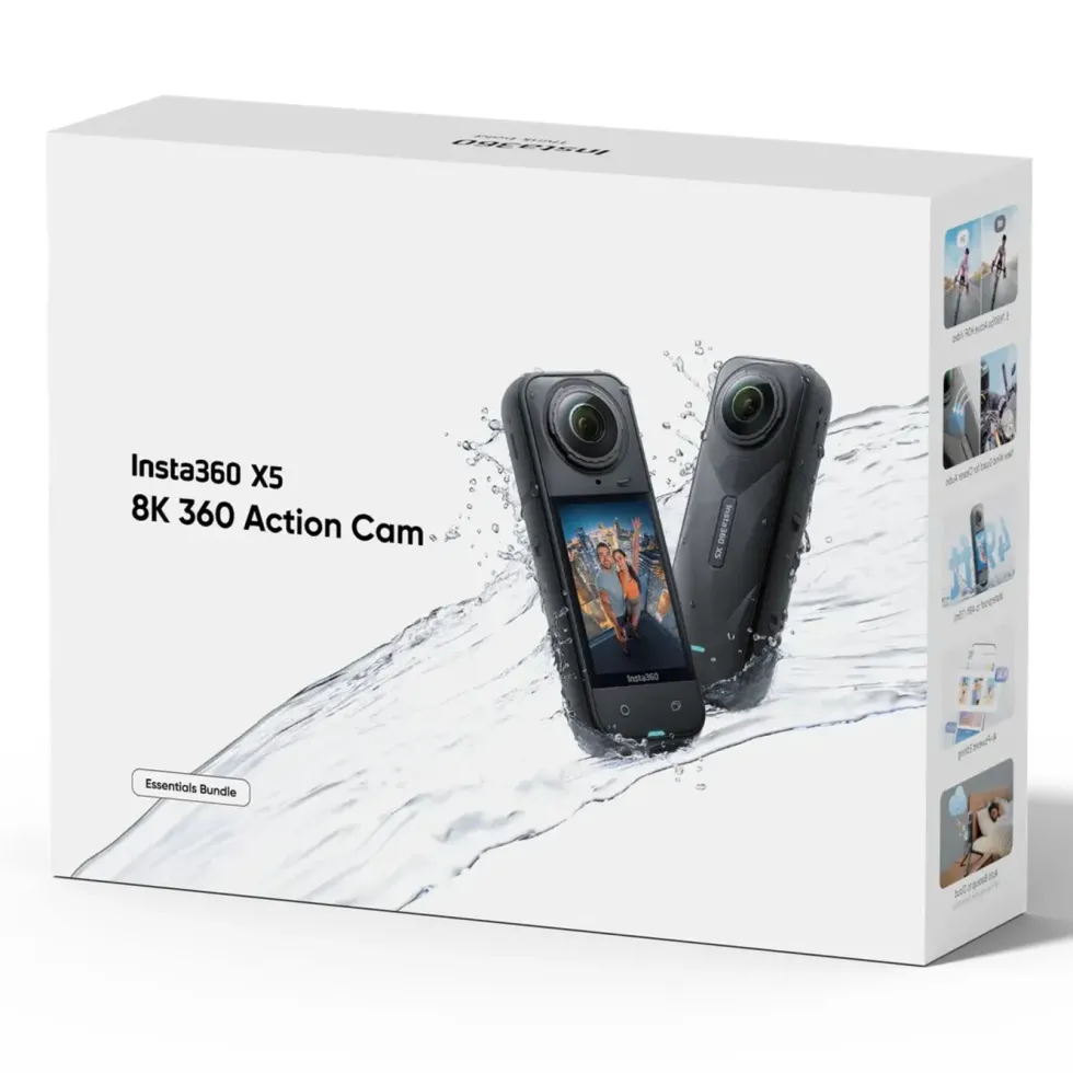 Insta360 X5 Essentials Bundle – actionkamera med 360° video
