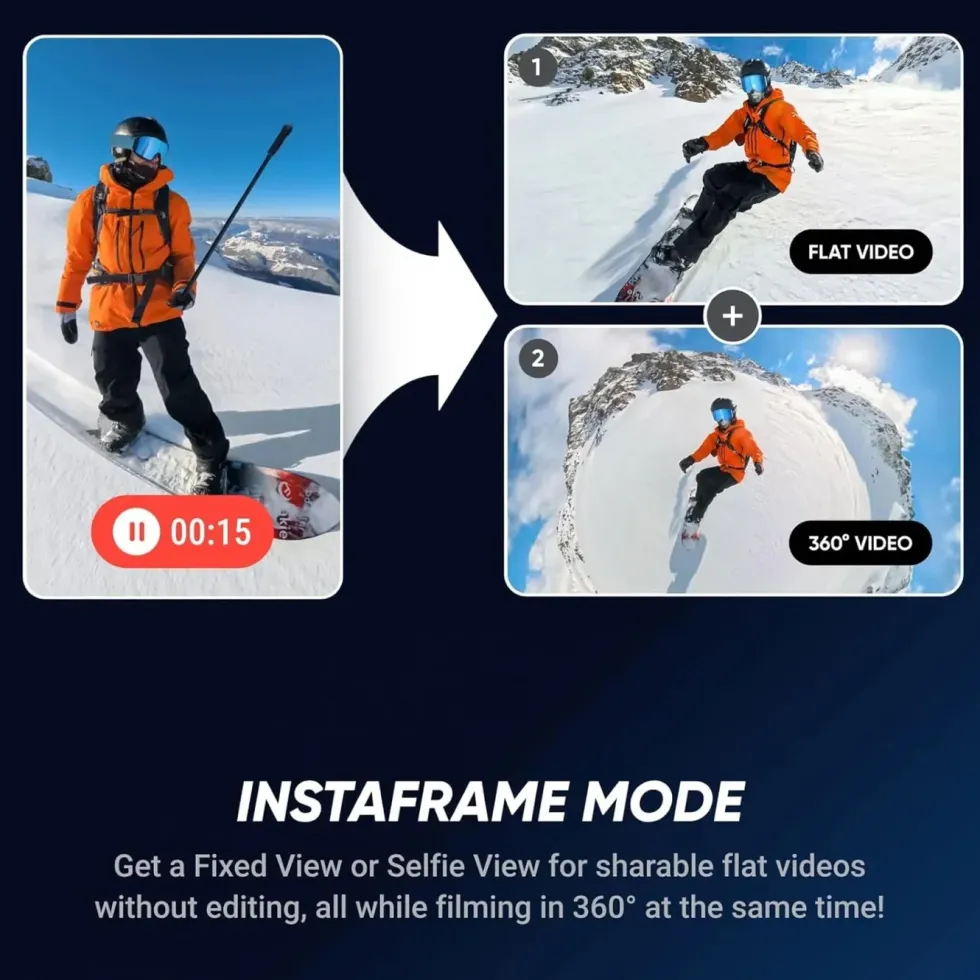 Insta360 X5 Essentials Bundle – actionkamera med 360° video