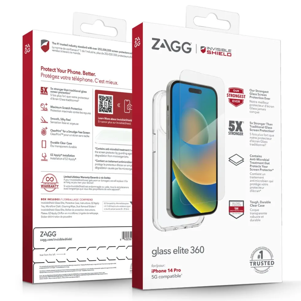 Invisible Shield Glass Elite 360 for iPhone 14 Pro