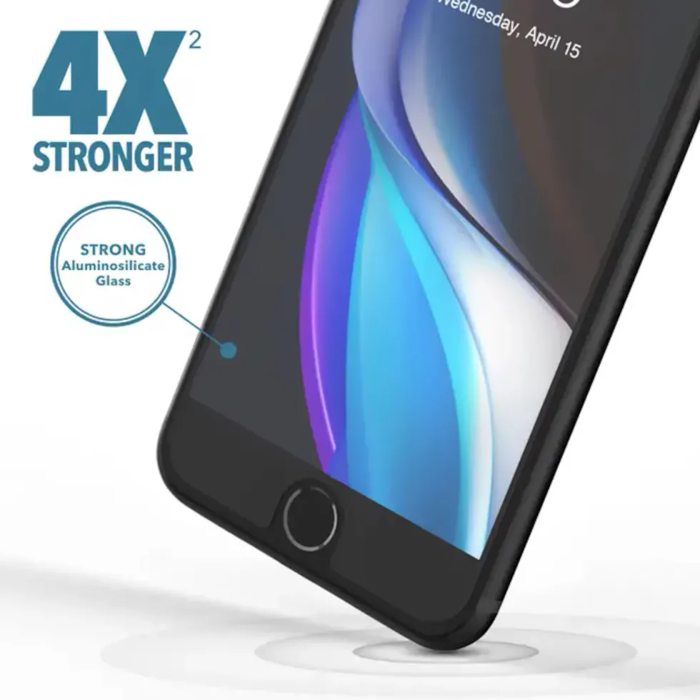 Invisible Shield Glass Elite+ for iPhone SE (2020), 8, 7 og 6