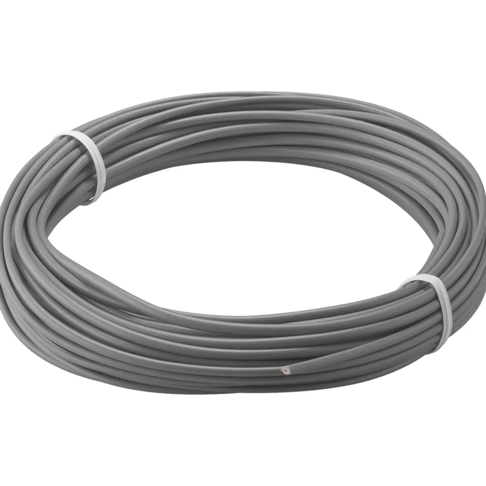 Isolert koblingstråd 0,14 mm² Grå