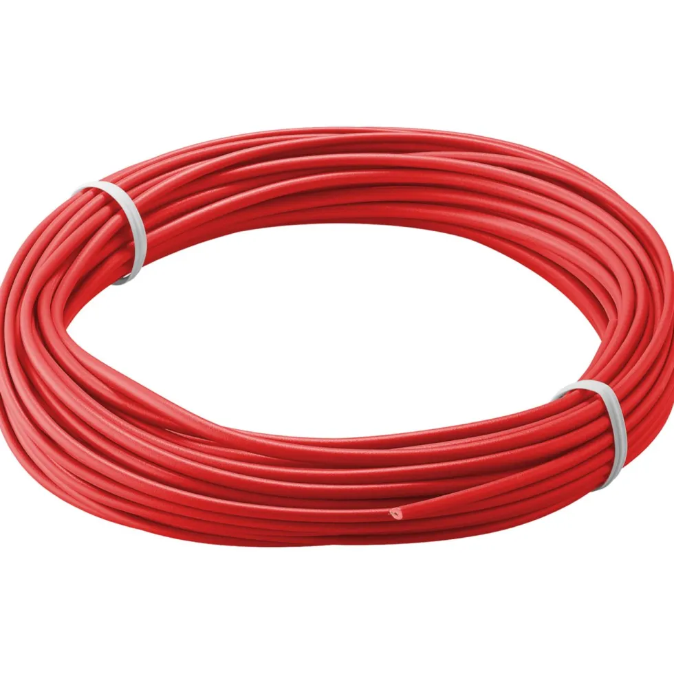 Isolert koblingstråd 0,14 mm² Rød
